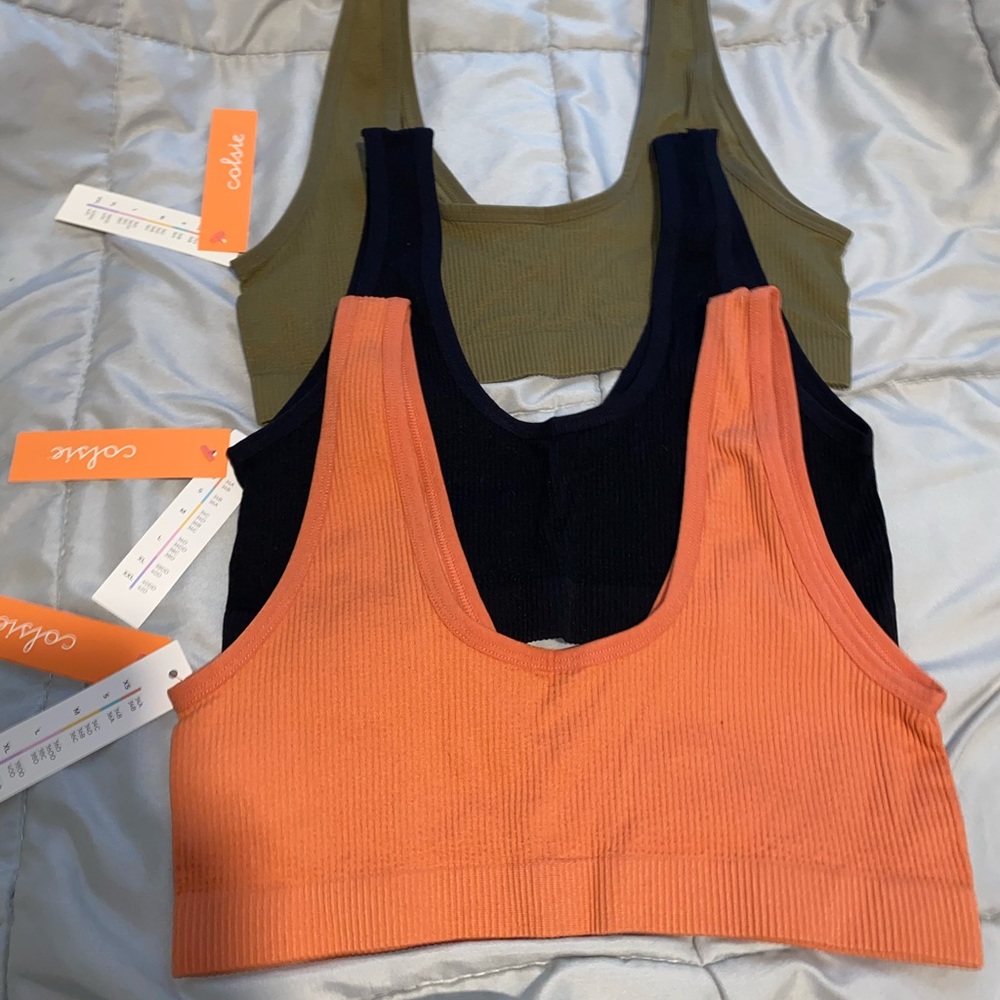 3 Pack- Ribbed Bralette